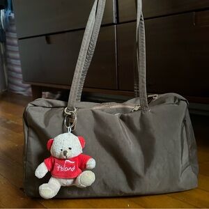 Poland teddy bear bag charm